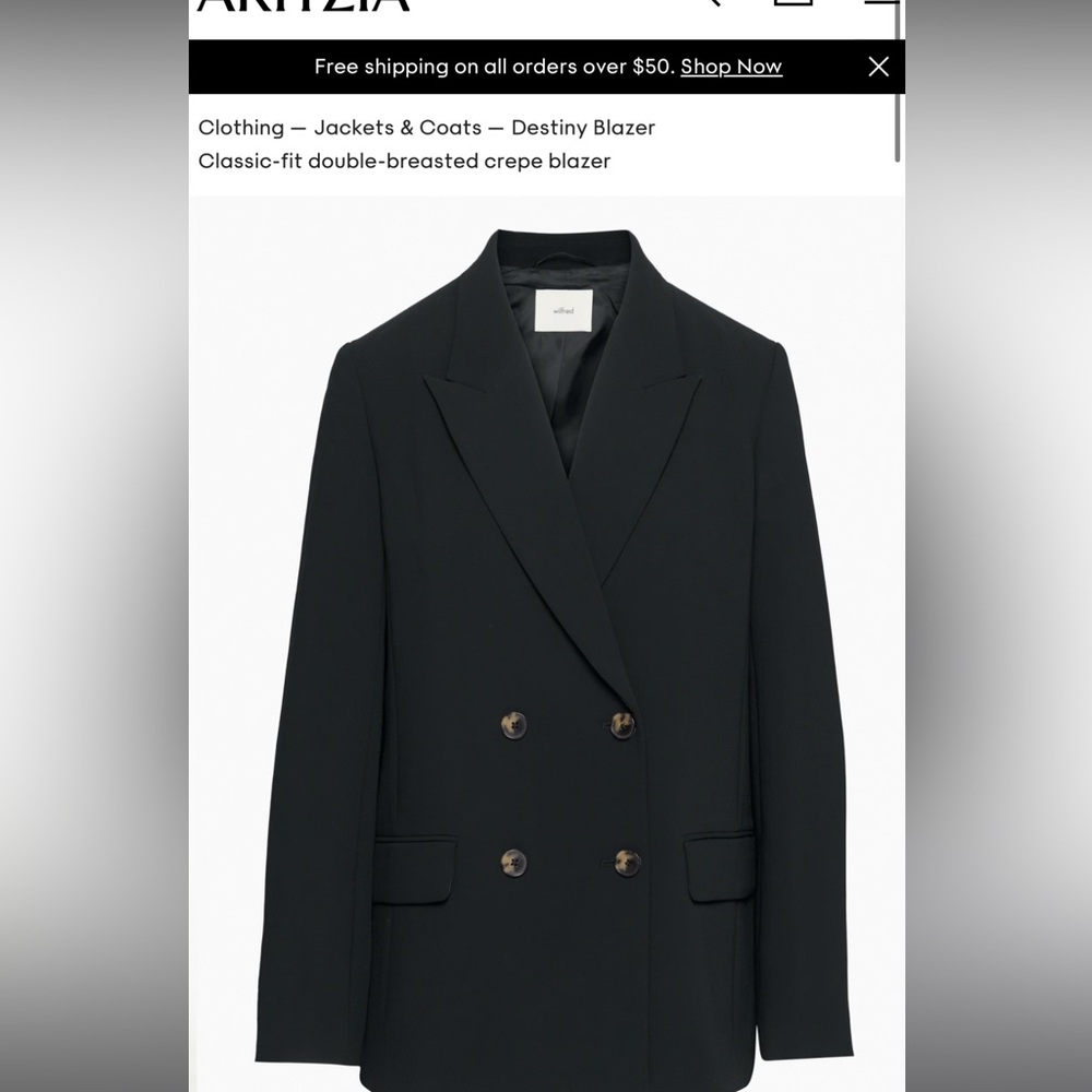 Aritzia Wilfred Destiny Blazer 00